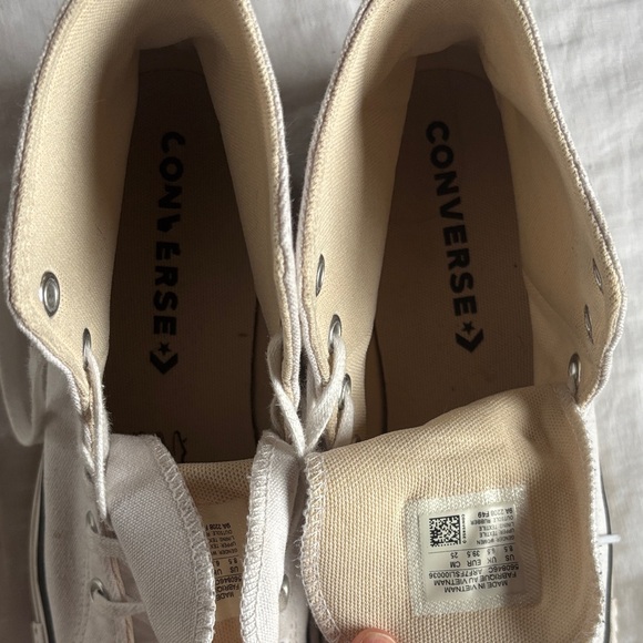 Converse White Platform Sneakers - Picture 3 of 5